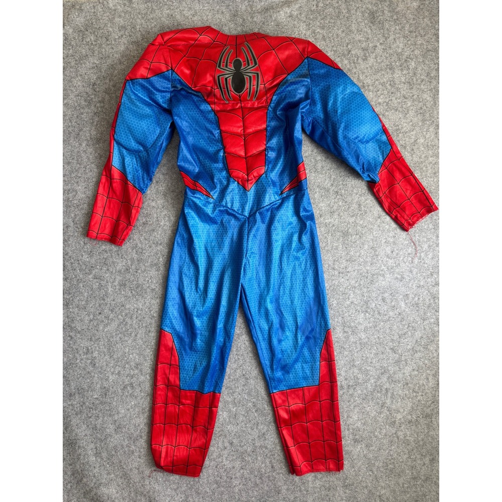 Marvel Spider Man Muscle Jumpsuit Costume Size M Red Blue Boys Superhero Costume